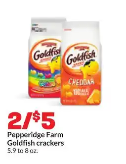 Hy-Vee Pepperidge Farm Goldfish crackers offer