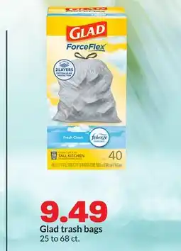 Hy-Vee Glad trash bags offer
