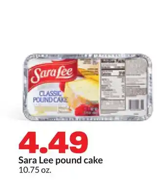 Hy-Vee Sara Lee pound cake offer