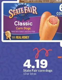 Hy-Vee State Fair corn dogs offer