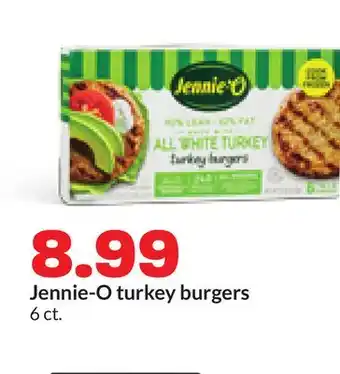 Hy-Vee Jennie-O turkey burgers offer