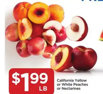 Food 4 Less California Yellow or White Peaches or Nectarines offer