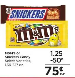 Food 4 Less M&M's or Snickers Candy offer