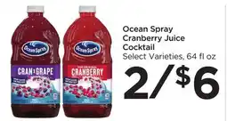Food 4 Less Ocean Spray Cranberry Juice Cocktail offer