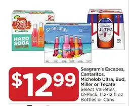 Food 4 Less Seagram's Escapes, Cantaritos, Michelob Ultra, Bud, Miller or Tecate offer