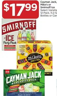 Food 4 Less Cayman Jack, Mike's or Smirnoff Ice offer