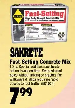 Ace Hardware Fast-Setting Concrete Mix offer