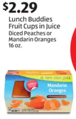Aldi Lunch Buddies Fruit Cups in Juice offer