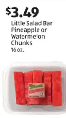 Aldi Little Salad Bar Pineapple or Watermelon Chunks offer
