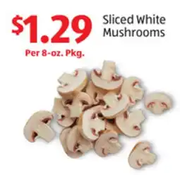 Aldi Sliced White Mushrooms offer