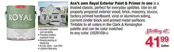 Ace Hardware Ace's Own Royal Exterior Paint & Primer in One offer