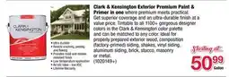 Ace Hardware Clark & Kensington Exterior Premium Paint & Primer in one offer