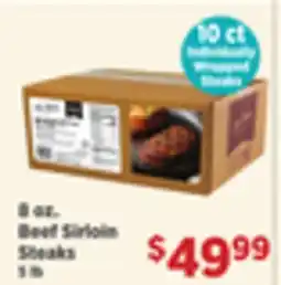Gordon Food Services Beef Sirloin Steaks offer