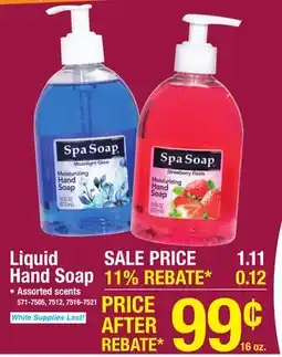 Menards SpaSoap Pink Grapefruit Liquid Hand Soap - 16 oz offer