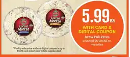 Mariano's Brew Pub Pizza offer