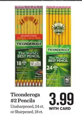 Mariano's Ticonderoga #2 Pencils offer