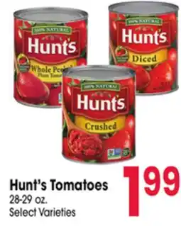Jewel-Osco Hunt's Tomatoes offer