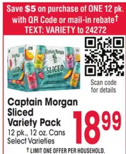Jewel-Osco Captain Morgan Sliced Pack Variety Pack offer
