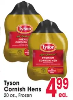 Jewel-Osco Tyson Cornish Hens offer