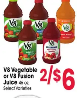 Jewel-Osco V8 Vegetable or V8 Fusion Juice offer