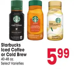 Jewel-Osco Starbucks Iced Coffee or Cold Brew offer