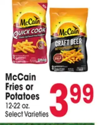 Jewel-Osco McCain Fries or Potatoes offer