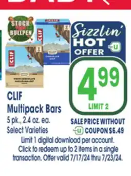 Jewel-Osco CLIF Multipack Bars offer