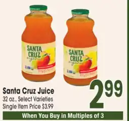 Jewel-Osco Santa Cruz Juice offer