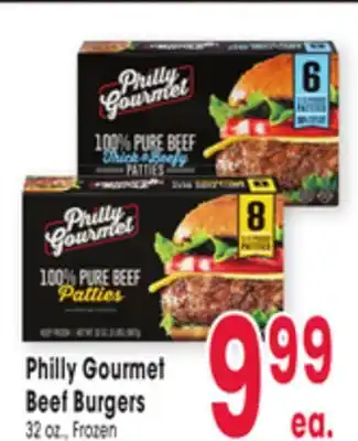 Jewel-Osco Philly Gourmet Beef Burgers offer