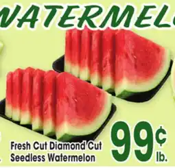 Jewel-Osco Fresh Cut Diamond Cut Seedless Watermelon offer