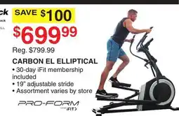 Dunham's Sports CARBON EL ELLIPTICAL offer