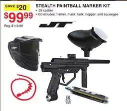 Dunham's Sports JT STEALTH PAINTBALL MARKER KIT offer