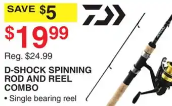 Dunham's Sports D-SHOCK SPINNING ROD AND REEL COMBO offer