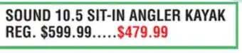 Dunham's Sports PERCEPTION SOUND 10.5 SIT-IN ANGLER KAYAK offer