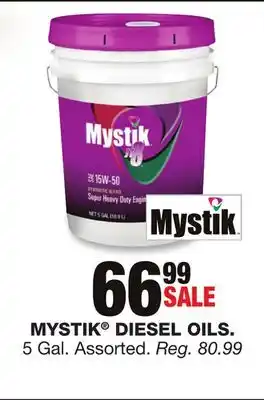 Blain's Farm & Fleet MYSTIK DIESEL OILS offer