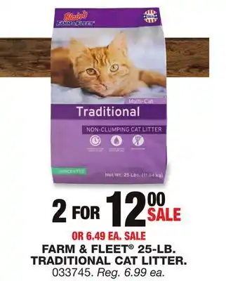 Blain's Farm & Fleet FARM & FLEET 25-LB. TRADITIONAL CAT LITTER offer