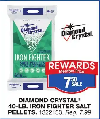 Blain's Farm & Fleet DIAMOND CRYSTAL 40-LB. IRON FIGHTER SALT PELLETS offer