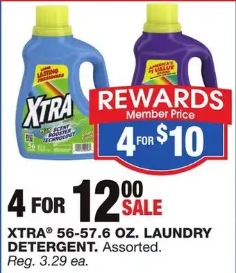 Blain's Farm & Fleet XTRA 56-57.6 OZ. LAUNDRY DETERGENT offer