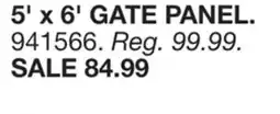 Blain's Farm & Fleet 5' x 6' GATE PANEL offer