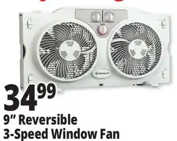 Ocean State Job Lot Penguin 9 Twin Window Fan offer