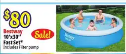 Ocean State Job Lot Bestway 10' x 30 Fast Set Above Ground Pool offer