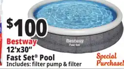 Ocean State Job Lot Bestway 12'x30 Fast Set Pool offer