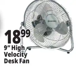 Ocean State Job Lot 9 High Velocity Desk Fan offer