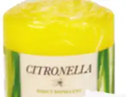 Ocean State Job Lot Citronella Insect Repellent Pillar Candle offer