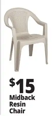 Ocean State Job Lot Midback Resin Chair offer