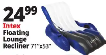 Ocean State Job Lot Intex Floating Lounge Recliner offer