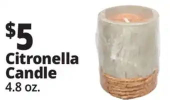 Ocean State Job Lot Citronella Candle offer