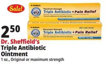 Ocean State Job Lot Dr. Sheffield's Triple Antibiotic Ointment offer