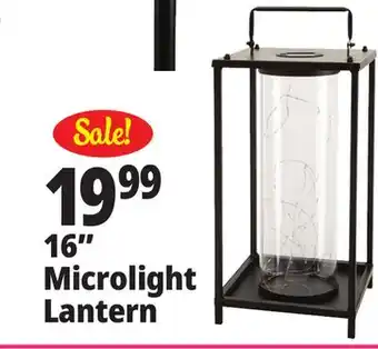 Ocean State Job Lot Outdoor Living Accents Solar LED Lantern with Microlights 15.5 offer