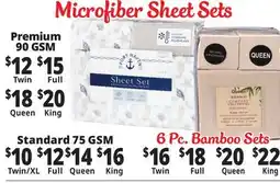 Ocean State Job Lot Microfiber Sheet Sets offer